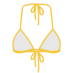 Boutine LA Lily Yellow Bikini Top II