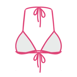 Boutine LA Magenta Bikini Top II Bikini Tops X Chic 80s
