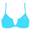 Boutine LA Baby Blue V-Cut Top