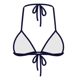 Boutine LA Malibu Blue Bikini Top II