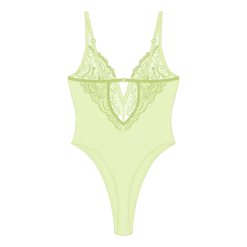 ChooksLA UNDERWEAR Ocean Blue Lace Bodysuit