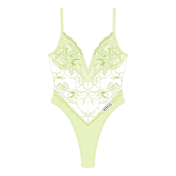 ChooksLA UNDERWEAR Ocean Blue Lace Bodysuit