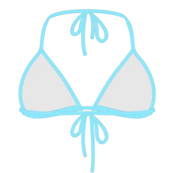 Boutine LA Off-Blue Bikini Top II