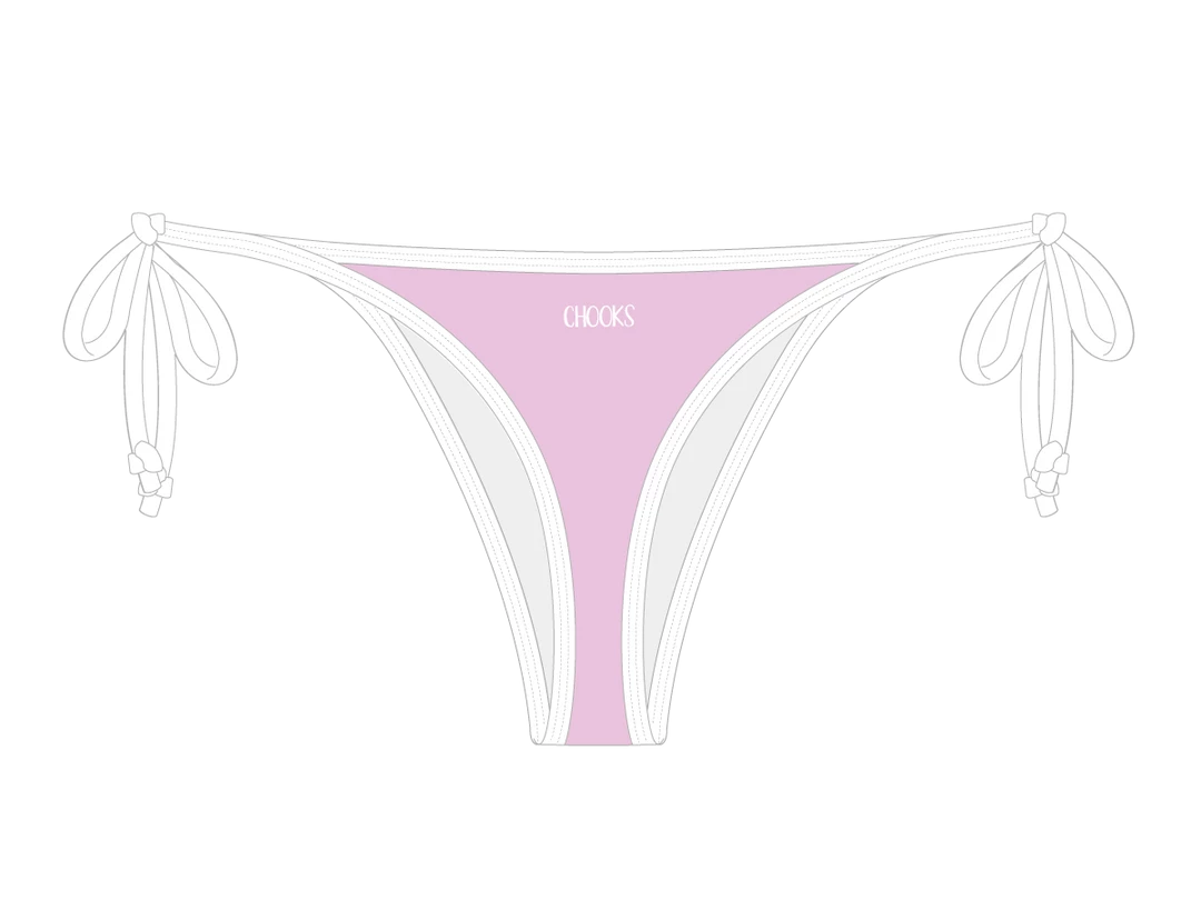 ChooksLA Pearl Pink Side-Tie Bottom