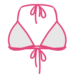 Boutine LA TOPS Poppy Red Bikini Top II