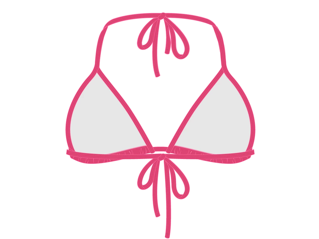 Boutine LA TOPS Poppy Red Bikini Top II