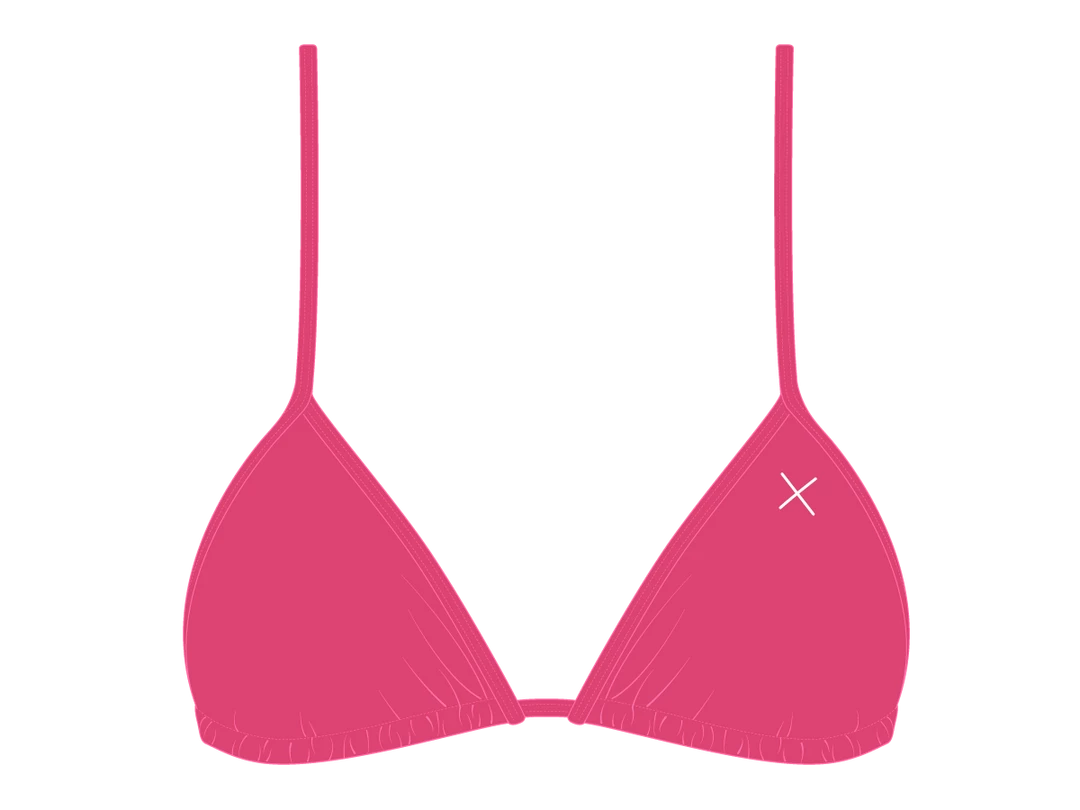 Boutine LA TOPS Poppy Red Bikini Top II