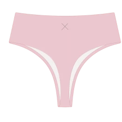 Boutine LA Dirty Pink Ribbed High-Waist Bottoms