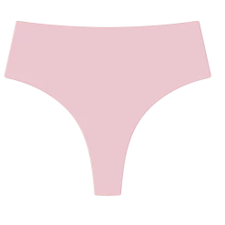 Boutine LA Dirty Pink Ribbed High-Waist Bottoms