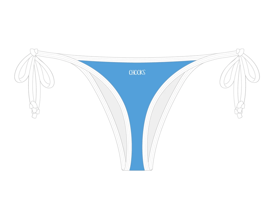 ChooksLA Shore Blue Side-Tie Bottom