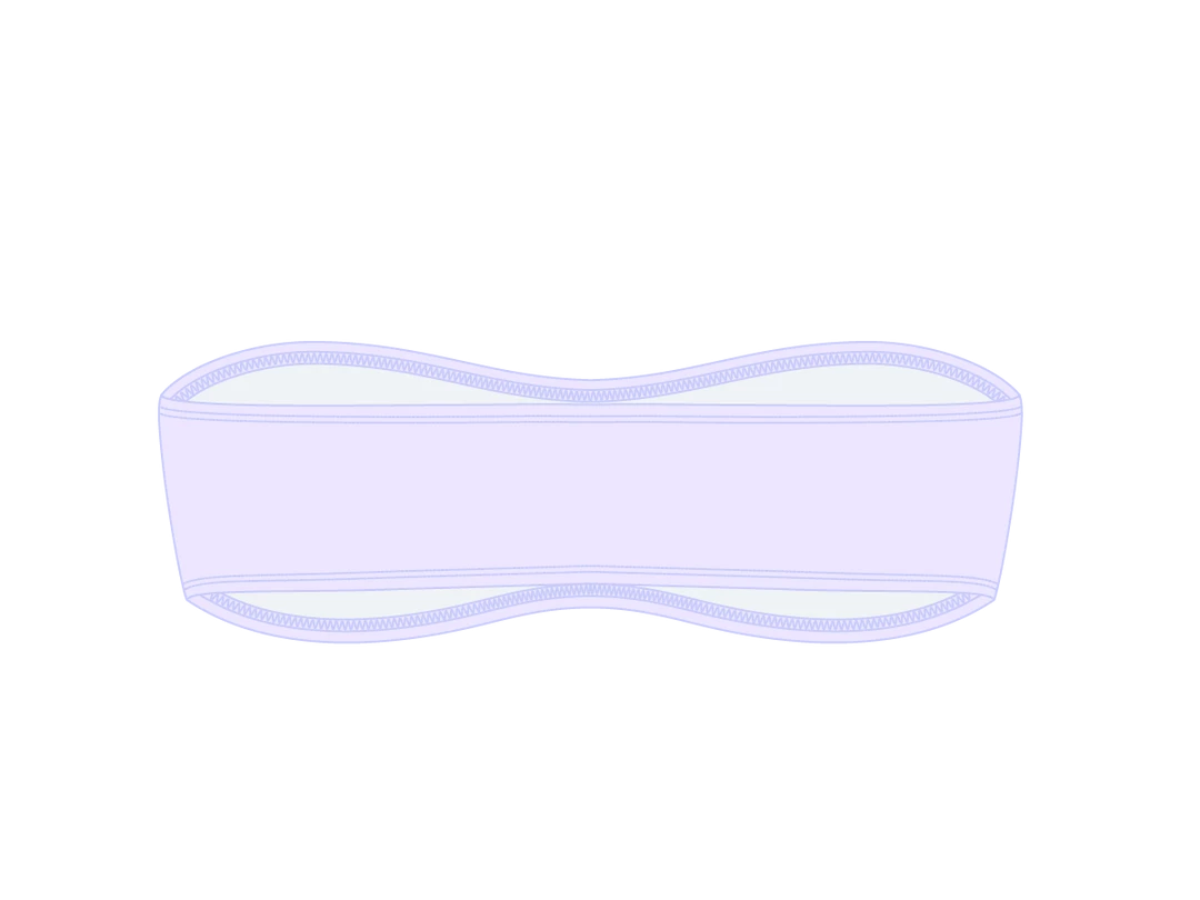 Boutine LA Lavender Strapless Top