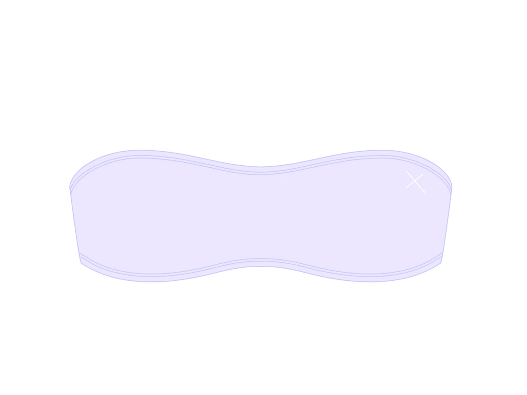 Boutine LA Lavender Strapless Top