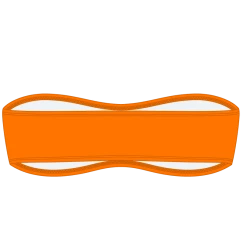 Boutine LA Wild Orange Strapless Top