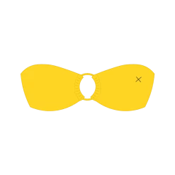 Boutine LA TOPS Lily Yellow Hoop Top