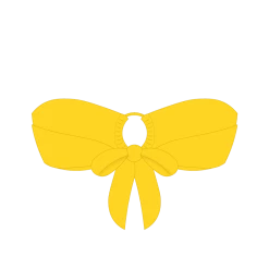 Boutine LA TOPS Lily Yellow Hoop Top