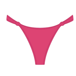 Boutine LA Poppy Red Twist Bottoms