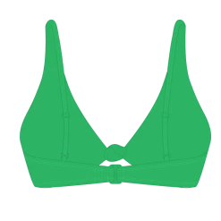 Boutine LA Leaf Green Twist Top