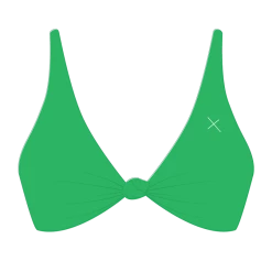 Boutine LA Leaf Green Twist Top