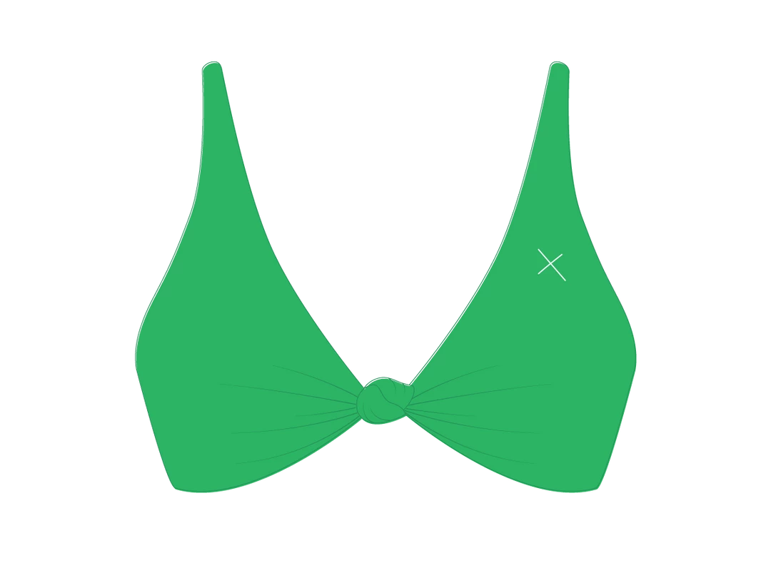 Boutine LA Leaf Green Twist Top