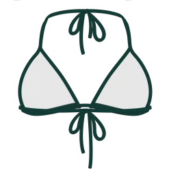 Boutine LA Valley Green Bikini Top II