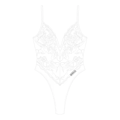 ChooksLA UNDERWEAR Venice White Lace Bodysuit