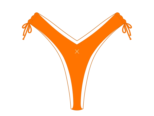 Boutine LA Wild Orange Multie Bottoms Fringe Top X Multie Bottoms